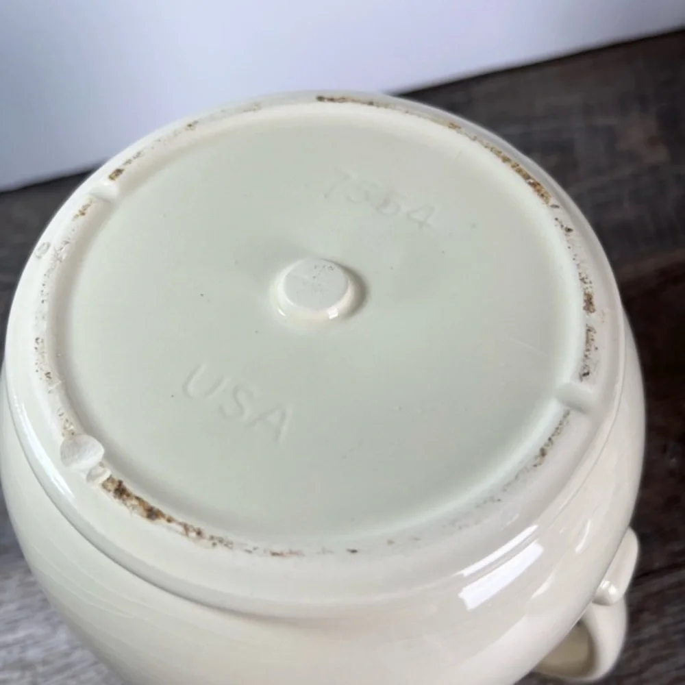 McCoy Pottery‎ pitcher cream color crazing Farmhouse vintage